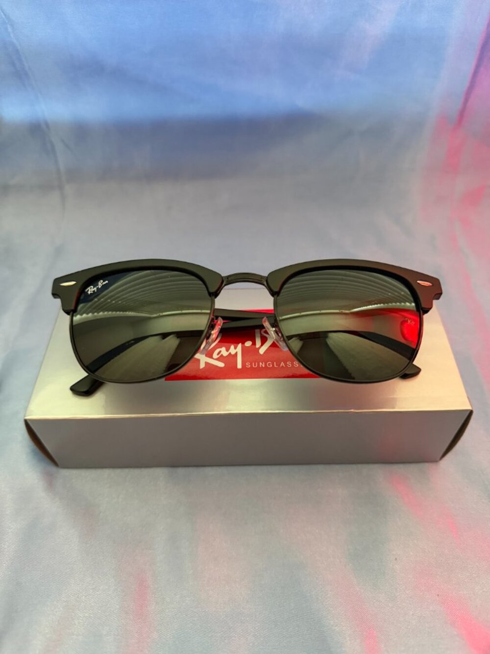 Ray-Ban RB3016 Clubmaster Sunglasses All Black Classic Frame 51-21